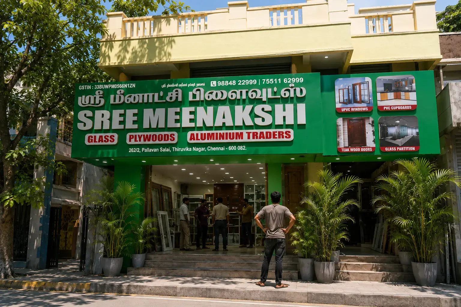 Sree Meenakshi Glass and Plywoods Shop Front